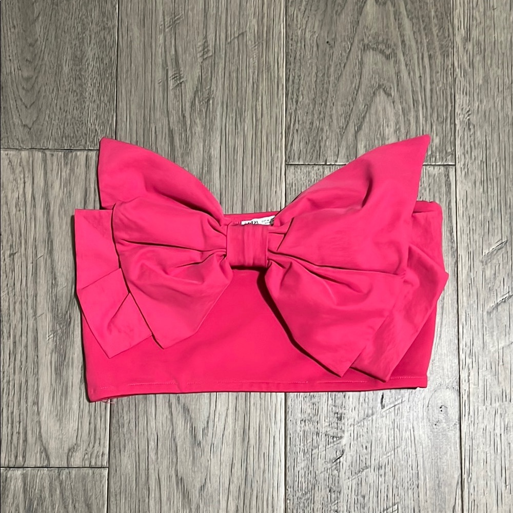 Stylish Pink Bow Top
